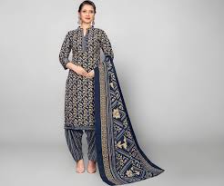 Rajnandini Women Cotton Printed Ready to Wear Patiala salwar suit set